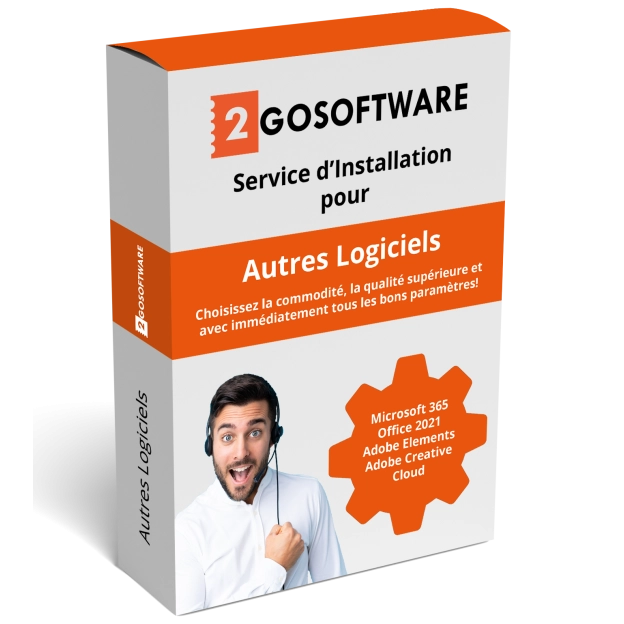 Service d'installation des logiciels Microsoft, Adobe et autres
