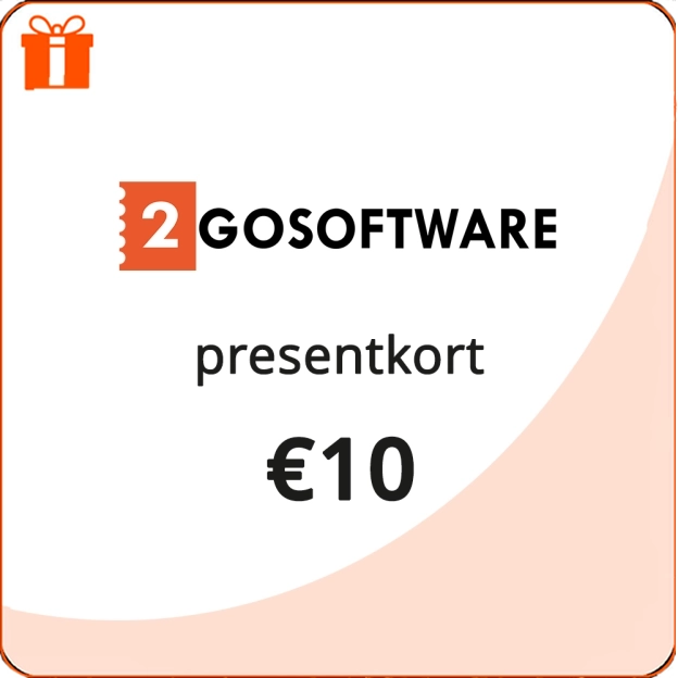 2GO Software | Universellt presentkort | 10 €