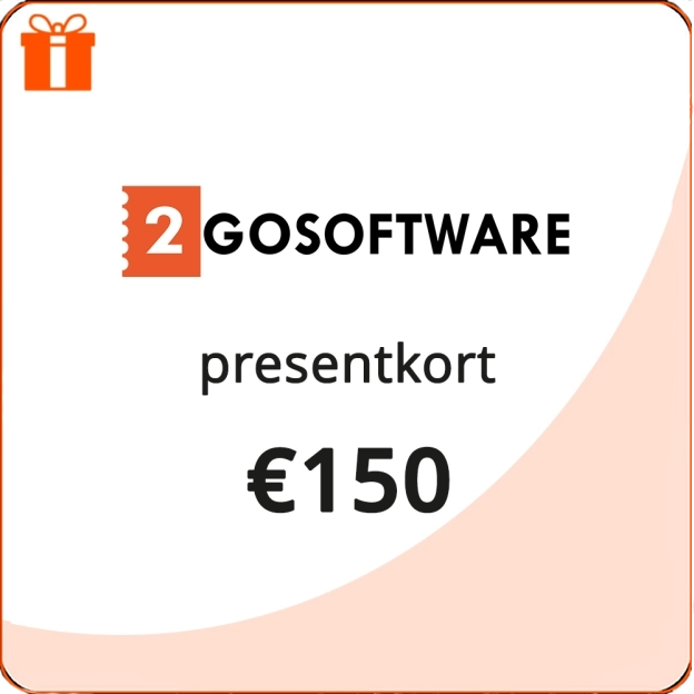 2GO Programvara | Universal Presentkort | €150