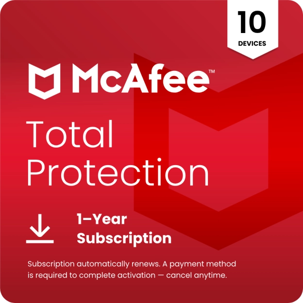 McAfee Total Protection 2026 | 10 Devices | 1 Year
