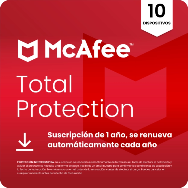McAfee Total Protection 2026 | 10 Dispositivos | 1 Año