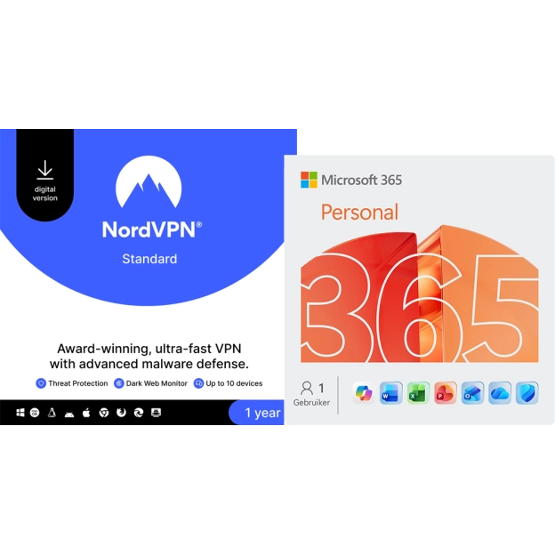 NordVPN | 10 Apparaten | 1 Jaar + Microsoft 365 Personal