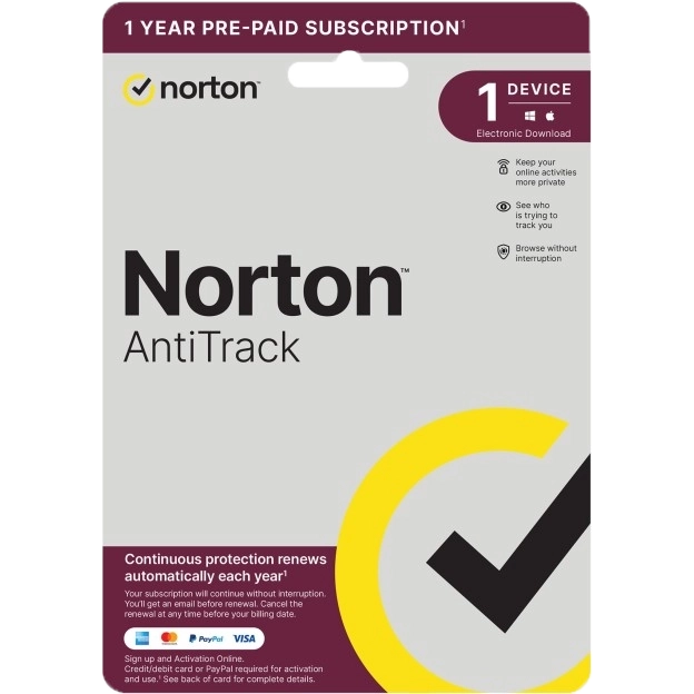 Norton AntiTrack | 1 Device | 1 Year