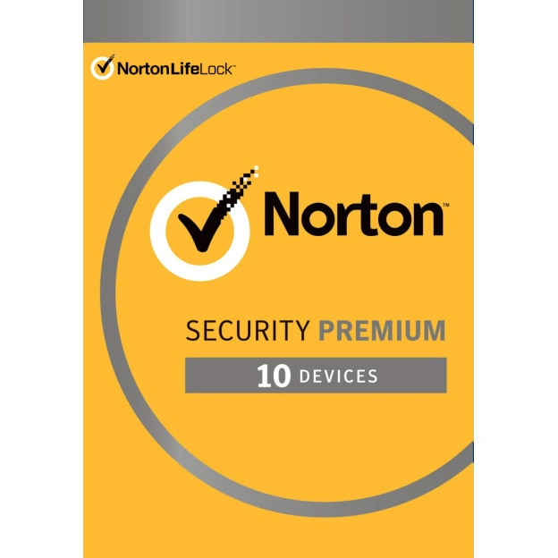Norton Security Premium | 10 Devices + 25 GB Backup | 1 Year | 2024 - Antivirus included