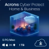 Acronis Cyber Protect Maison & Entreprises | Sauvegarde | 1000 Go de Stockage Cloud | 5 PC