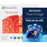 Microsoft 365 Personnel + Acronis True Image Advanced | 50 Go le Nuage | 1 PC | 1 an