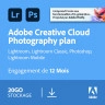 Adobe Photography Plan (Photoshop CC + Lightroom CC) | 1 utilisateur | 1 an | 20 Go de stockage en cloud
