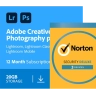 Adobe Photography Plan | 20 GB cloudopslag | 1 jaar + Norton Security Deluxe | 3 Apparaten