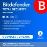 Bitdefender Total Security Individual 2026 | 5 Devices | 2 year