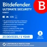 Bitdefender Ultimate Security Family 2026 | 25 Devices | 1 Year