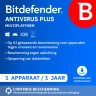 Bitdefender Antivirus Plus Multiplatform 2026 | 1 Apparaat | 1 Jaar
