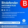 Bitdefender Antivirus Plus Multiplatform 2026 | 3 Apparaten | 1 Jaar | Multiplatform