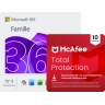 Microsoft 365 Famille + McAfee Total Protection | 10 Appareils | 1 An