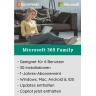 Microsoft 365 Family | 6 Benutzer - 1 Jahr | Inklusive Updates