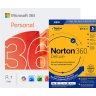 Microsoft 365 Personal + Norton 360 Deluxe | 5 Devices | 1 Year