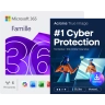 Microsoft 365 Famille + Acronis True Image Advanced | 50 Go le Nuage | 1 PC | 1 an