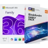 Microsoft 365 Family | 6 users + Bitdefender Family Pack | Unlimited users | 1 Year